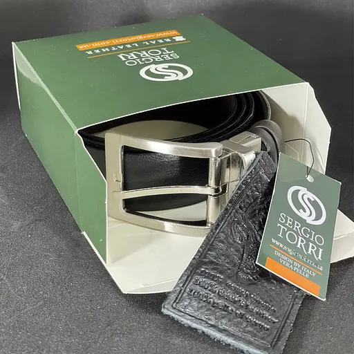Ремінь шкіряний Sergio Torri acs0029224 - фото 5