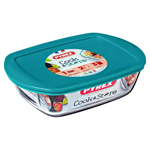Форма для запекания Pyrex Cook & Store с крышкой 23х15х6.5 см 1.1 л (6182691)