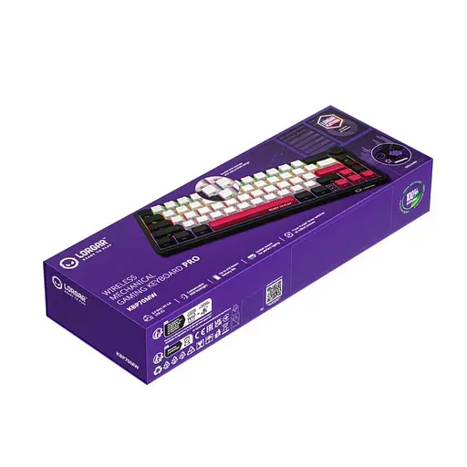 Клавіатура Lorgar KBP70MW Pro Wireless 65% Compact Black Red EN/UA (LRG-KBP70MW-BK-US) - фото 9