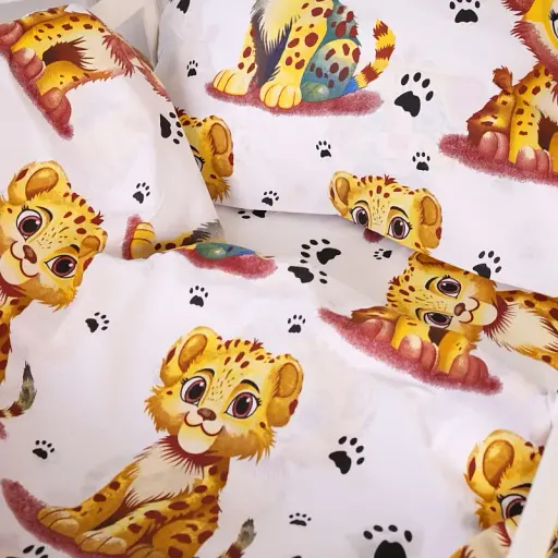 Комплект постельного белья MirSon Бязь 20-0034 King Tiger 160x220 см белый (2200010269444) - фото 3