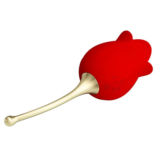 Кліторальний стимулятор Pretty Love Rose Lover Licking Stimulator 14.2 см червоний - фото 5