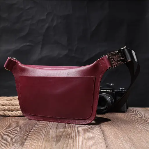 Бананка для женщин Grande Pelle из натуральной кожи 25х15х4.5 см sum0027023 - фото 10