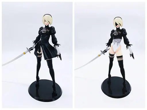 Фигурка боевой робот Мисс Автомата NieR: Automata 2В Authentic Bring Arts 30 см games NRA 22.94 - фото 6