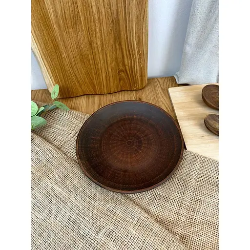 Тарілка 21 см керамічна (глиняна) Гладка - фото 2