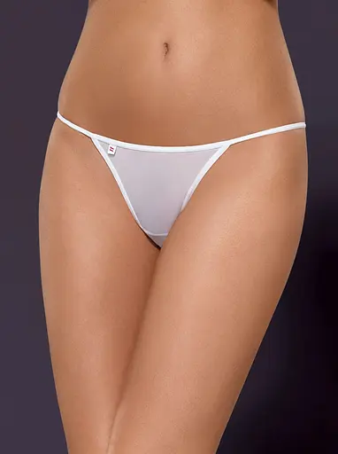Сексуальні стринги Obsessive Luiza L/XL білий - фото 4