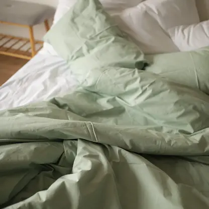 Комплект постельного белья Кретон 100% мятный хлопок Mint - двуспальный - фото 5