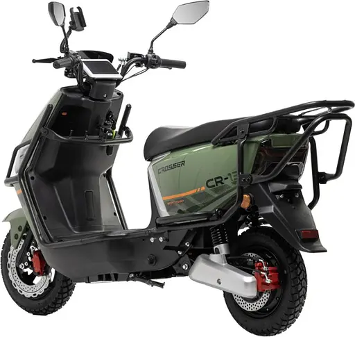 Электроскутер Двухместный Crosser CR13 (2000W, Графеновая батарея 72V/24Ah) Зеленый - фото 2
