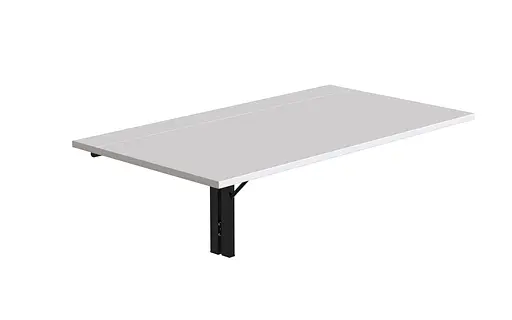 Обідній стіл-трансформер Ніка стіновий Ferrum-decor 420x900x500 Чорний метал ДСП Білий 16 мм (FRD-105164) - фото 2