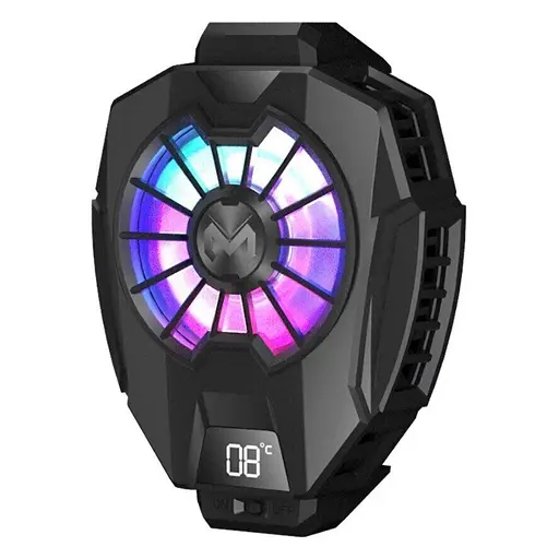 Кулер з екраном активне охолодження для телефону / планшета Memo DL05 шириною до 85 мм Black (18521)