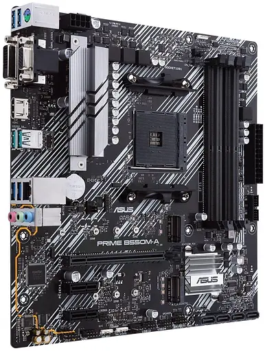 Материнская плата ASUS PRIME B550M-A (Prime B550M-A) (Socket AM4, AMD B550, Micro-ATX) - фото 2