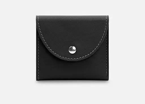 Кожаный кошелек 2.2 черный - фото 1