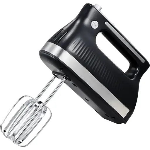 Ручний кухонний міксер Grunhelm із насадками для замішування тіста 5 швидкостей Турборежим 400 Вт GRM669 Чорний - фото 1