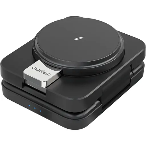 Беспроводное зарядное устройство Choetech T636-F Qi2 3in1 Foldable Magsafe Wireless Charger Black [127160] - фото 6