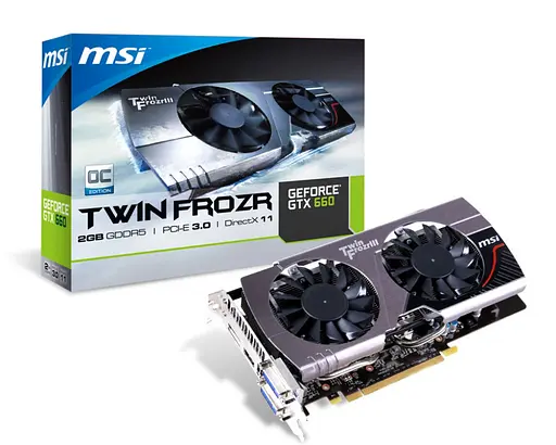 Видеокарта MSI GTX 660 2Gb (N660 TF 2GD5/OC) (GDDR5, 192 bit, PCI-E 3.0 x16) Б/у - фото 4