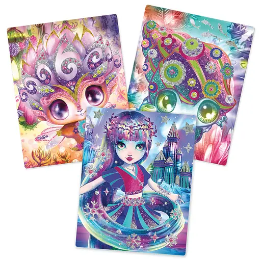 Набір для творчості Зоряні блискітки та фольга Nebulous Stars 11027, 3 шаблони для декорування - фото 4