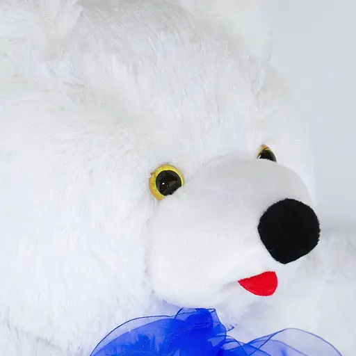 Мягкая игрушка Медведь Топтыгин белого цвета 47см - фото 3