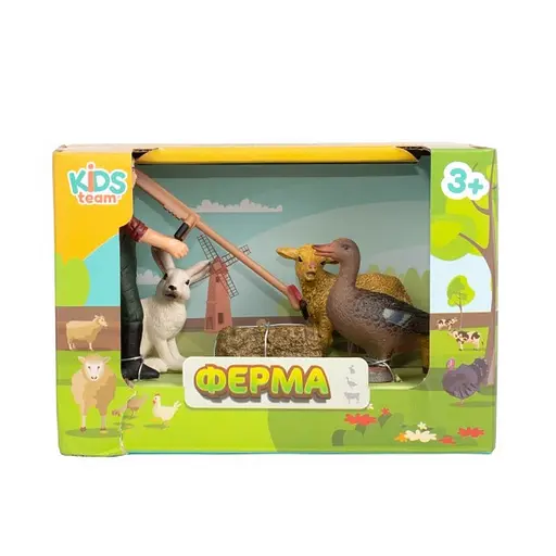 Детский игрушечный набор "Ферма" Q9899-T7_6 утка, овца, кролик - фото 2