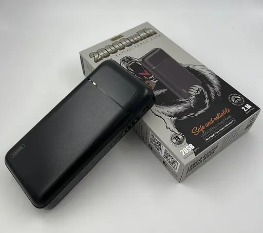 Універсальна мобільна батарея Remax Langgo RPP-166 20000mAh 2USB (2.1A) Чорний - фото 9