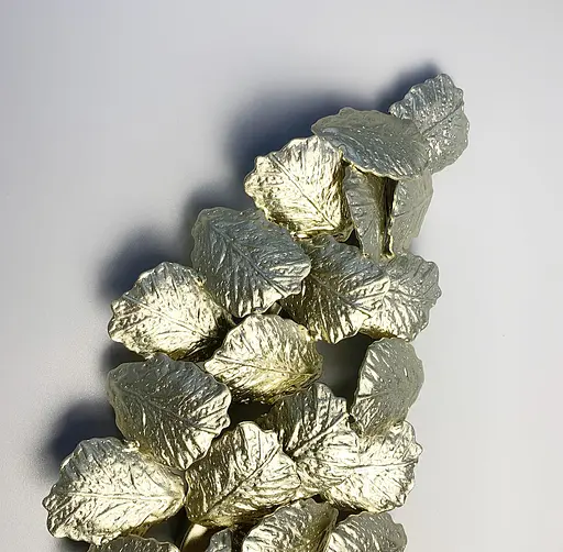 Настенный светильник во флористических мотивах из фактурных листьев Line F цвет корпуса медь - фото 10