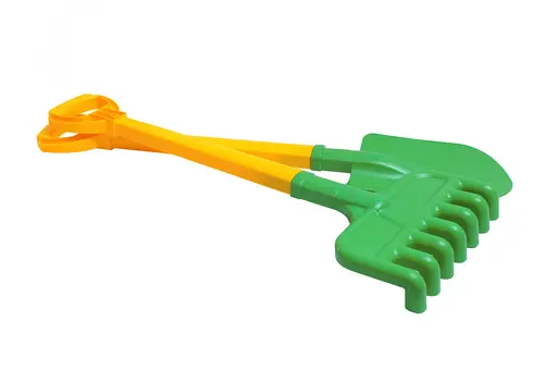 Набор для песочницы ТехноК, лопатка и грабли, 2391 - фото 2