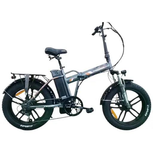 Электровелосипед Crosser Comp фетбайк 350W 12Ah серый с оранжевым