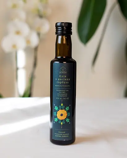 Олія холодного віджиму (Extra Virgin) з насіння гарбуза Чистий Смак 250 мл - фото 4