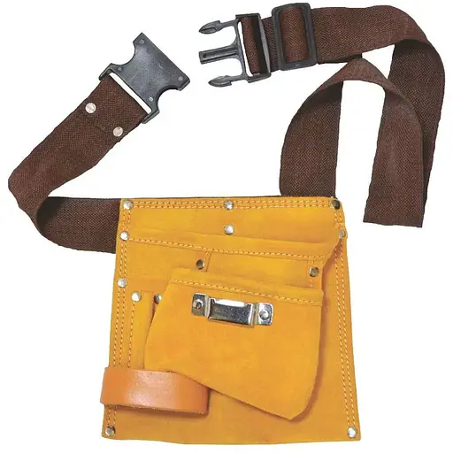 Пояс слесарный (кожаный) Grad 5 карманов 9450755 - фото 1