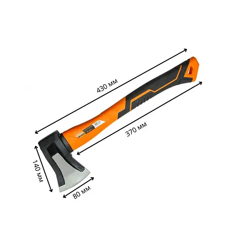 Колун для дров Polax 1000 г фибергласовая ручка 430 мм (36-044) - фото 4