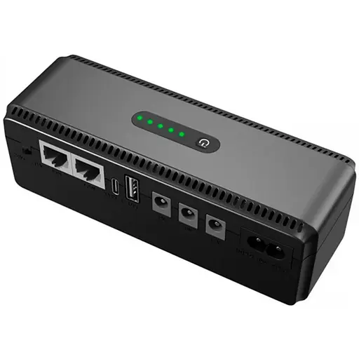 ИБП UPS для роутера, терминала DC1018P 12V/ 9V/ 5V 10400 mAh 18W черный (Дизайн 3, компактный)