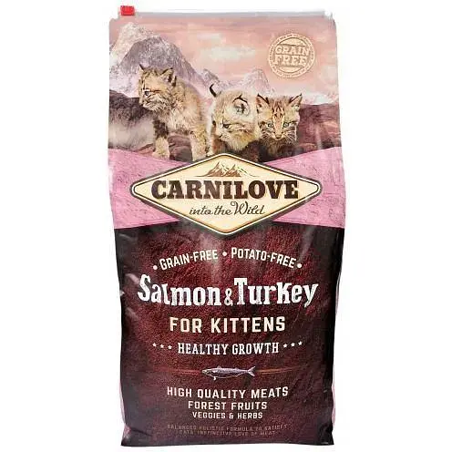 Сухой корм Carnilove Cat Salmon & Turkey для котят лосось и индейка 6 кг - фото 3