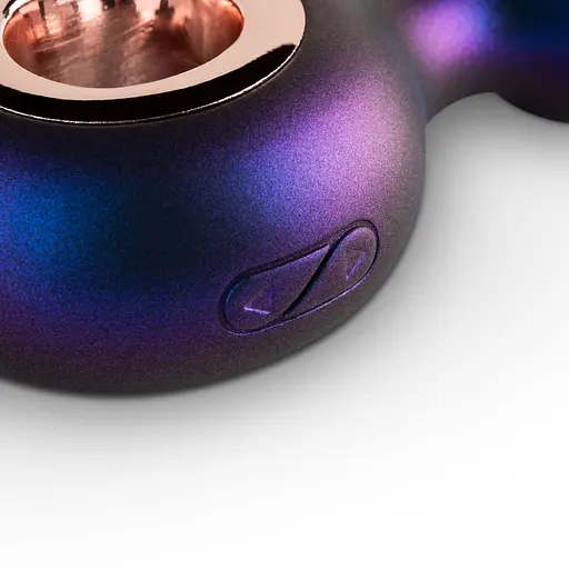 Анальна пробка Hueman Deep Space Vibrating Anal Plug 12.7 см (фіолетовий) - фото 3