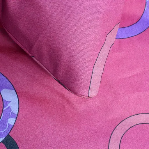 Євро постільна білизна бязь червоного кольору 326679 - фото 3