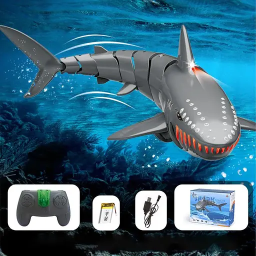 Човен на радіокеруванні SHT FY666 Shark 2.4G Grey - фото 3