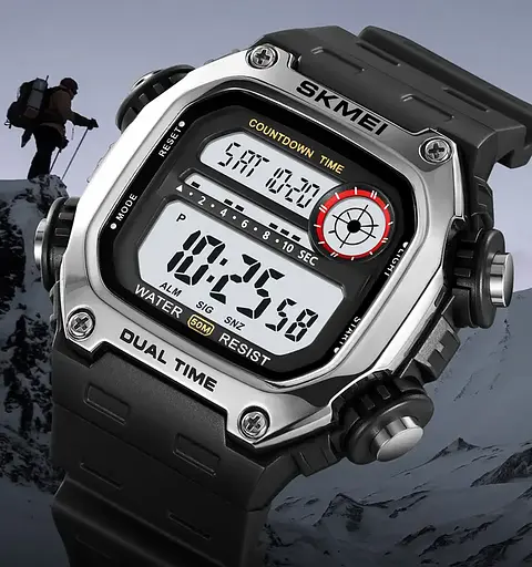 Годинник чоловічий спортивний наручний Skmei 2126 (Сріблястий) - фото 4