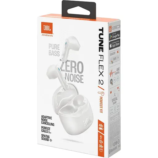 Навушники JBL TWS Tune Flex 2 White (JBLTFLEX2WHT) - фото 10
