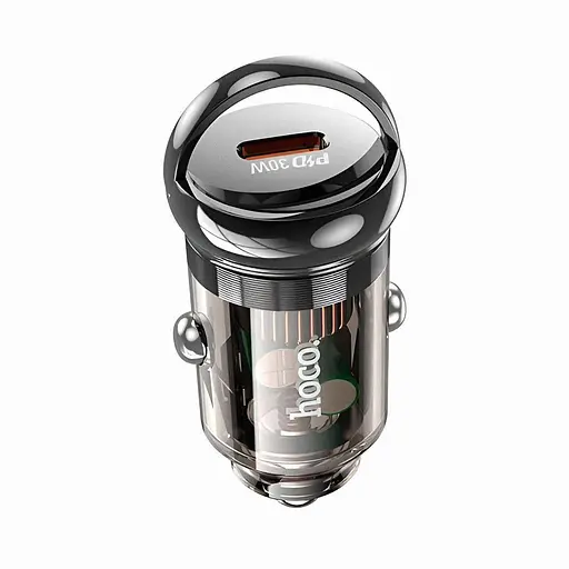 Автомобільний зарядний пристрій Hoco Z53 PD 30W Type-C з кабелем Type-C Lightning