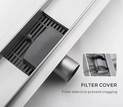 Душевой трап Gappo 70х600 мм, нержавеющая сталь G86007-1 - фото 5