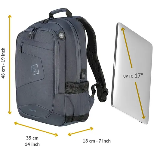 Міський рюкзак Tucano Lato 17`/Blue (BLABK-B) - фото 4