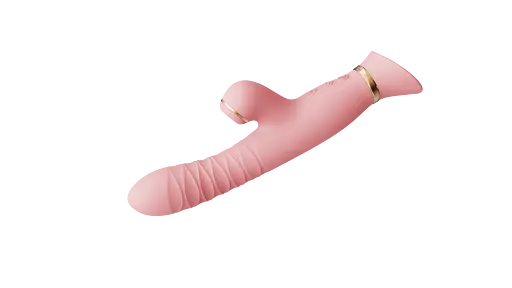Вибратор-кролик Zalo Rose Rabbit Thruster 25 см светло-розовый - фото 3