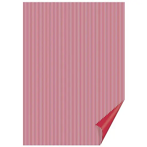 Папір з малюнком "Лінійка" двосторонній Червоний 21х31см 200г/м2 Heyda