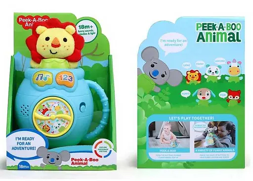 Погремушка Музыкальный львенок 1912-4, 16x14x22 см - фото 2