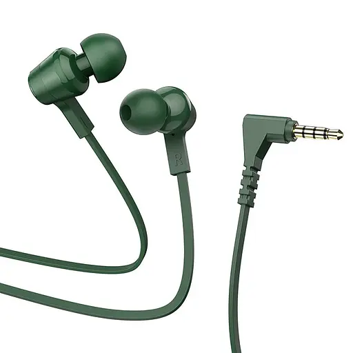 Навушники HOCO M86 Oceanic universal earphones with mic Army Green - фото 1