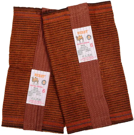 Зігрівальні наколінники (пара) з верблюжої вовни еластичні, лікувальні, для суглобів і колін для роботи на холоді 6 (XL) 81883 - фото 1