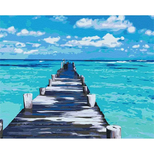 Картина по номерам Лазурная дорога Brushme 40x50 см разноцветная 000221091