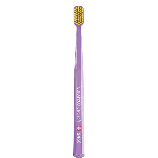 Зубна щітка Curaprox Ultra Soft 5460 бузкова з жовтим
