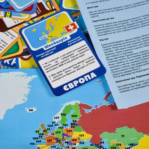 Карткова гра "Країни світу" Strateg 30952 інструкція, 220 карток - фото 6