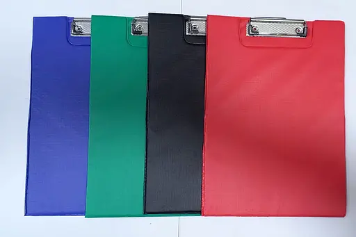 Клипборд ПВХ 0321, планшет книжка А4 / А3 с зажимом, бумвенил, в пакете (8058778152454) Синий - фото 3