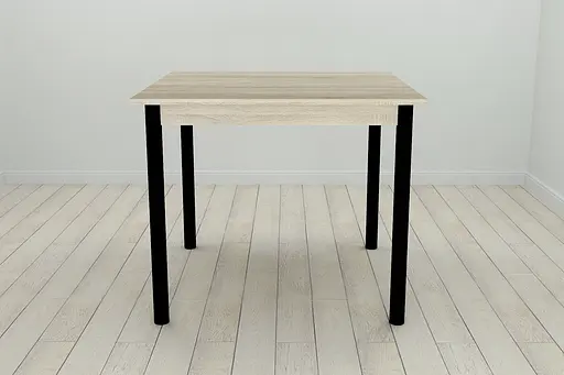 Кухонний стіл Ferrum-decor Агата 75x80x80 Чорний ДСП Сонома 16мм (FRD-106255) - фото 3