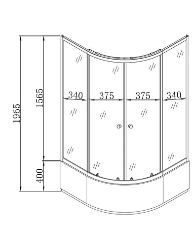 Душевая кабина с высоким поддоном Mixxus Plain SCT01 -90x90x195-GR Satin серое тонированное стекло 4 мм MI6895, Универсальная, тонированная, хром матовый - фото 8