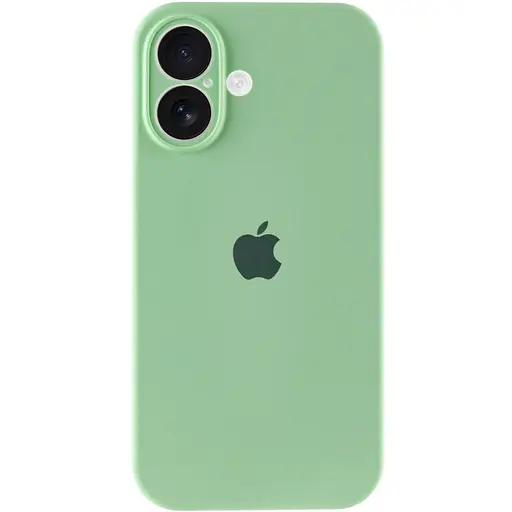 Чехол Epik Silicone Case Full Camera Protective AA для Apple iPhone 16 Plus 6.7 Зеленый/Pistachio - фото 4